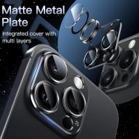Protector De Lente De Cámara Para iPhone 16 pro Max 16 plus 15 14 pro 15 pro Max Cubierta De Titanio Gris Accesorios Para Teléfono Móvil - details 0
