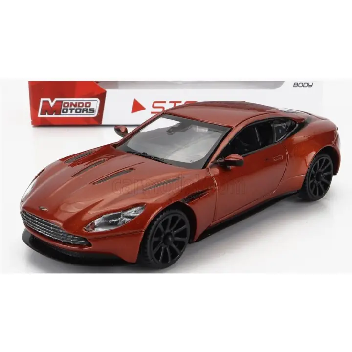 MONDO MOTORS STREET - ASTON MARTIN DB11 - Escala 1:43 - Color rojo - Regalo original - Juguete creativo - Coleccionable - Edad recomendada mayores de 8 años - 1