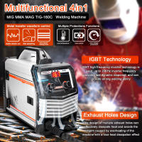 Máquina de soldadura 4 en 1 MIG MMA MAG TIG-160C soldador inversor IGBT alimentación automática de cables soldador eléctrico multifunción con escudo de Gas - details 4