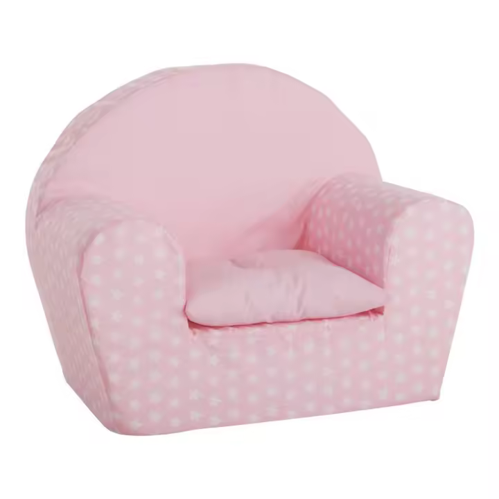 Sillón Rosa Estrellas con Cojín Creaciones Llopis 42073 Cojines y sofas - 1