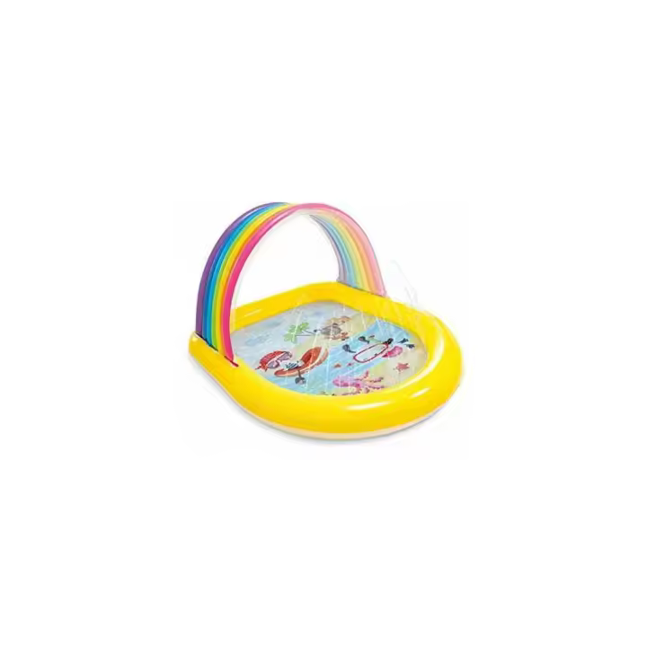 Piscina Hinchable Infantil Rainbow Arch Spray 147x130x86 cm. Intex 57156 - 1