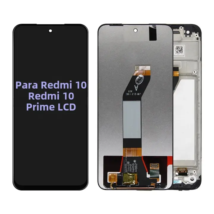 Pantalla LCD De 6.5" Para Xiaomi Redmi 10 Con Marco Pantalla Táctil Y Digitizador Reemplazo Pieza Compatible Con XIAOMI Material IPS - 1