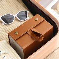 Estuche De Línea De PU Para Gafas Y Solares Portátil Plegable Con 2/3/4/5 Cajas Organizadoras Para Ópticas Unisex - details 3