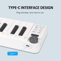 Teclado MIDI Mini M-VAVE SMK-25 Rechargeable 25 Teclas Teclado De Control USB Instrumento Portátil Para Compositor Y Productor Musical - details 1