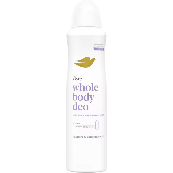 Dove  Desodorante Aerosol All Over Body Lavanda 150 ml - 1