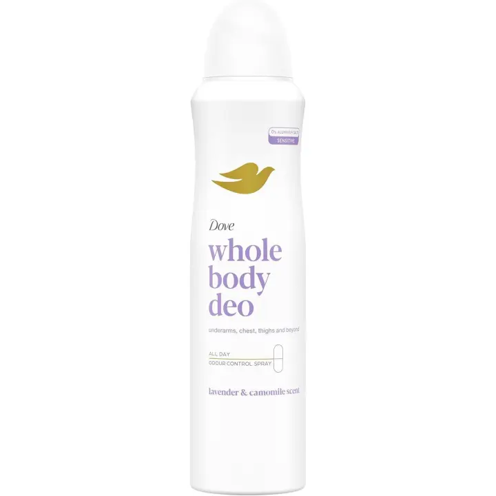 Dove  Desodorante Aerosol All Over Body Lavanda 150 ml - 1
