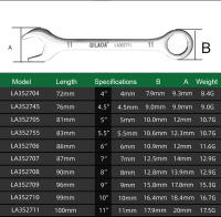 Llave De Flor De Ciruelo LAOA De 18 Piezas Mini De Acero Inoxidable Doble Propósito 4-11 Mm Herramienta Versátil Para El Hogar - details 1
