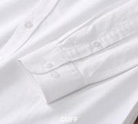 Camisa De Punto Oxford De Algodón 100% Para Hombres Cuello En V Manga Larga Cómoda Y Suave Ajuste Regular Ropa Casual Diaria - details 13