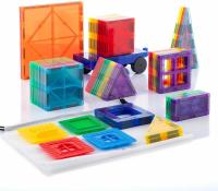 InnovaGoods® Bloques de Construcción Magnéticos 57 Piezas 3D Juguetes de Construcciones Magneticas Niños Juguetes Educativos Regalos para niños Mayores de 3 años (57 psc) - details 2