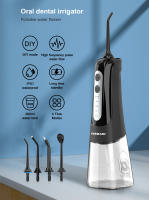INSMART Limpieza Dental Portátil Agua Aireadora 300ML Con 6 Brocas Diferentes Blanqueamiento De Dientes Flosser De Agua Pulso Recargable IPX7 Para Adultos - details 0