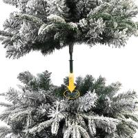 MEJORADA Árbol de Navidad Automontable Flocado con Copos de Nieve Abeto Nevado 150-210cm C/Soporte Metálico - details 3