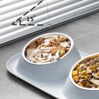 Tazas De Alimentación Elevadas Para Mascotas Acero Inoxidable Dispensador De Alimentos Y Agua Para Perros Y Gatos Resistente a Manchas Tazas Doble Para Alimento Seco Y Agua - details 5