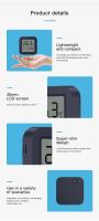 Sensor De Temperatura Y Humedad Bluetooth Mini Con Pantalla LCD Control Remoto Por App Tuya Y Voz Compatible Con Google Thermometer Hygrometer - details 2