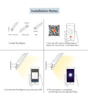 TUYA Floodlight Inteligente RGB Control Por App Y Voz RGBCW CCT 3000-6500K 30W 50W 100W 220V AC Para Iluminación Exterior De Jardín Y Fiestas - details 20