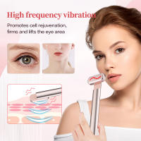 Dispositivo De Levantamiento Facial EMS Microcorriente Con Lámpara Roja Y Masajeador De Ojos Y Cuello Para Rejuvenecimiento De Piel Y Antiarrugas Recargable USB - details 2