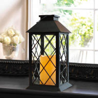 Lámpara Solar LED Exterior Forma De Farol Para Jardín Decoración De Pared De Patio Puerta De Terraza Arte De Escultura - details 1