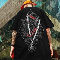 Camiseta Retro Para Hombres Con Estampado De Samurai 3D Manga Corta Verano Camisetas Casuales Top Oversize Para Hombres Nuevo 2024 - details 14