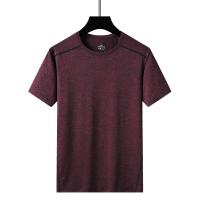 Camiseta Deportiva De Verano Para Hombres Transpirable Y Ligera Con Manga Corta Tejido De Poliéster Y Spandex Secado Rápido Moda Natural Simple - details 8