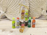 Lote de 10 miniaturas de bebida en chupito de cristal y botella de chicles para regalo con lazo - Detalles para invitados de Boda, comuniones, bautizos - details 4