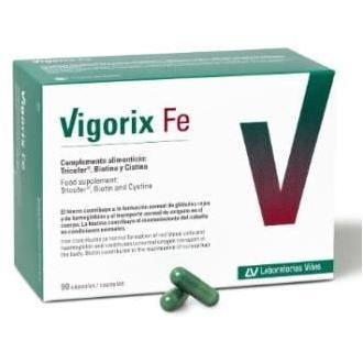 Laboratorios Viñas Vigorix Fe Con Hierro Y Biotina 60 Cápsulas