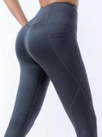 High-Waisted Leggings Para Mujer Yoga Pantalones De Yoga Sensación De Piel Entrenamiento Deportivo Estilo Deportivo Transpirables - details 14
