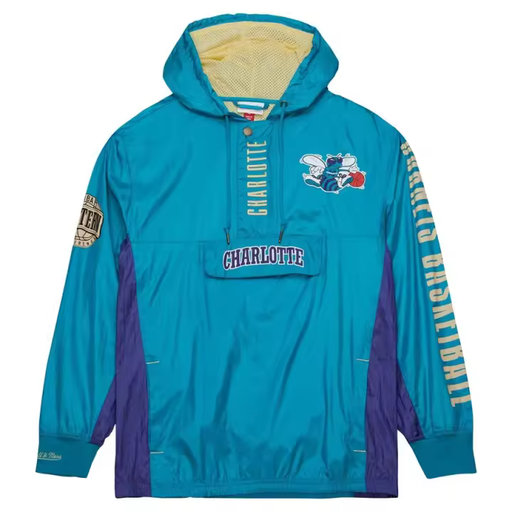 Chaqueta Mitchell & Ness Nba Team Og 20Anorak Windbreaker Vintage Logo Charlotte Hornets - 1