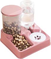 Comedero automático para mascotas, dispensador físico, bebedero automático para gatos, bebedero de acero inoxidable para gatos, dispensador de comida 2 en 1 - details 8