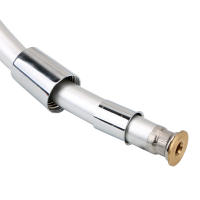 HOOMIN Tubo De Showera De Alta Presión Para Accesorios De Baño PVC Flexible Antirrevoluciones Universal GI/2 Plumbing - details 6