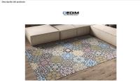 Oedim Alfombra Estampado Piel Cebras PVC  95 cm x 95 cm  Moqueta PVC  Suelo vinilico  Decoración del Hogar - details 1