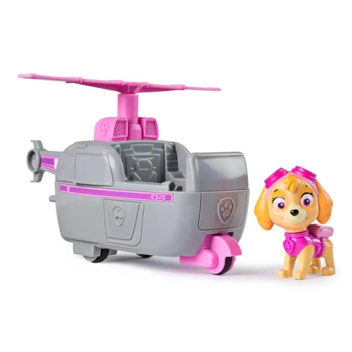 SPIN MASTER - PAW Patrol, helicóptero de Skye, vehículo de juguete con figura de acción coleccionable, juguetes respetuosos con el medio ambiente para niños y niñas a partir de 3 años - 1