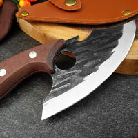 Cuchillo Multifuncional De Cocina Acero Inoxidable Forged Cuchillo De Carne Boning Con Abrebotellas Y Funda Para Cocina - details 6