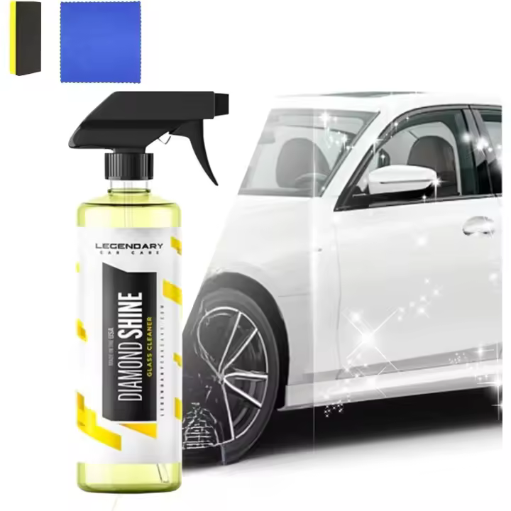 Limpiador de vidrios Legendary Diamond Shine, limpiador de vidrios brillante Legendary Diamond Shine, limpiador de vidrios Legendary Car Care Diamond Shine, limpiador de interiores de coche apto para todo tipo de vehículos (1) - 1
