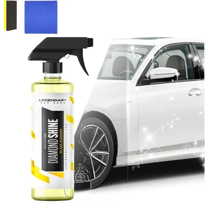 Limpiador de vidrios Legendary Diamond Shine, limpiador de vidrios brillante Legendary Diamond Shine, limpiador de vidrios Legendary Car Care Diamond Shine, limpiador de interiores de coche apto para todo tipo de vehículos (1) - 1