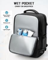 Mochila versátil y moderna para transportar tu portátil en el día a día, en viajes de negocios o en la oficina, con múltiples compartimentos para un amplio almacenamiento, Mochila viaje cabina avion 40x20x25-Cecodadi - details 8