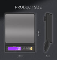 Báscula De Cocina Recargable 5kg/10kg Impermeable Con Pantalla LCD De Acero Inoxidable Herramienta De Medición Para Hornear Y Uso Doméstico - details 4