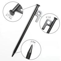 Juego De 8 Piezas De Palos De Tenda Duros De Acero De Alta Resistencia Con Agujero Negro Para Fijación De Tenda Camping Al Aire Libre Picnic - details 2
