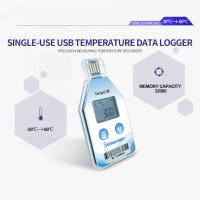 Logger De Temperatura USB Precisión Alta 32000 Puntos Registador De Termómetro Con Alarma Para Cadena Fría Refrigerada Generador De Reporte PDF - details 9