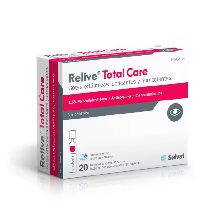 Cremas y Serums para Ojos Salvat Relive Total Care 20 Monodosis con Efecto Rejuvenecedor - 1