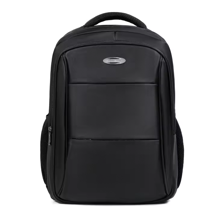 DreamTravel Mochila Profesional Elegante - Gran Capacidad 30L con Organización Multibolsillos | Portátil 15.6" + Tableta + Tejido Antiarrugas | Diseño Antirrobo y Asas Ergómicas para Oficina/Viajes (Negro/Azul marino) - 1