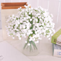 Flores Artificiales De BabyBreath Blancas Plantas Falsas Gypsophila Para Arreglo De Boda Decoración De Habitaciones Y Casas - details 2