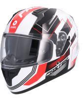 Shiro HEMETS Casco Integral SH-667 Faster Blanco y Rojo con Gafas Solar - details 2