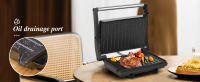 Aigostar Sandwicheras y Panini, Parrilla Eléctrica, Grill (Apertura de 180º, Placas Antiadherentes, 1000W) - details 3