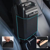 Almohadilla De Reposabrazos De Coche 2024 Tapete Bordado En PU Cuero Protección Del Consolador Central Almohadillas De Espuma De Memoria Accesorios De Estilo Para El Interior Del Vehículo - details 3