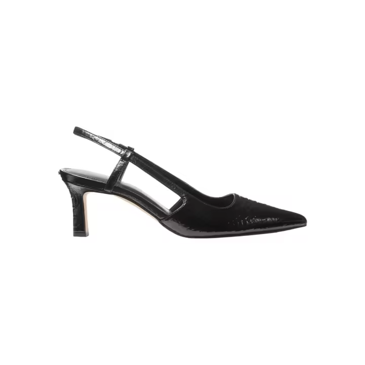 Zapatos MICHAEL KORS Alora Destalonados con Fantasia en Relieve de Pitón Color Negro - 1