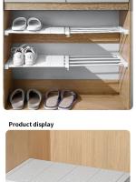 Divisoria Expansible Sin Perforar Retráctil Para Almacenamiento En Armario Cocina Baño Dormitorio Compartment Organizador De Espacio - details 1