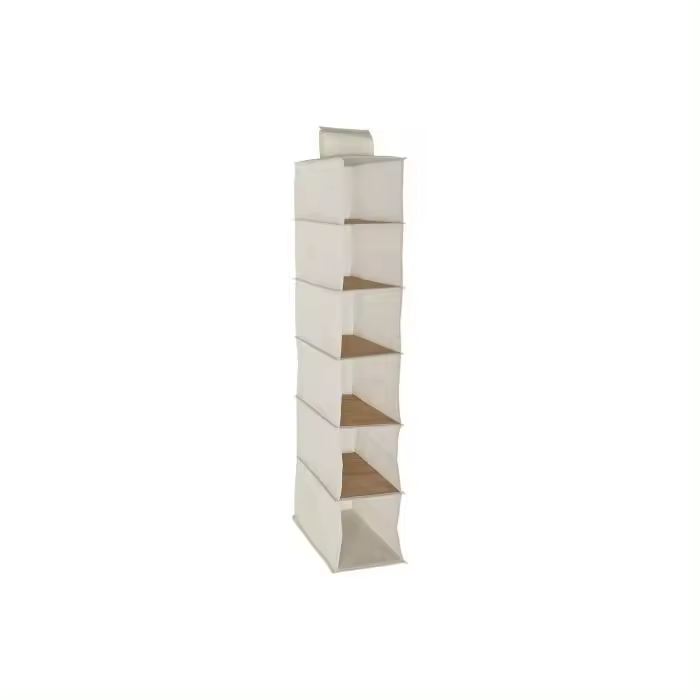 Baños Boutique Organizador Armario Ropa Colgante, Plegable de 6 Estantes - 1