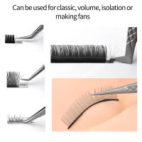 Aguja Para Pestañas LAGEE De Acero Inoxidable 420 Con Agarre De Diamante De Lujo Precisión En Volumen Para Maquillaje De Cejas - details 3