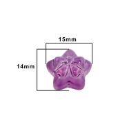 30pcs Cuentas De Vidrio Colores En Forma De Estrella Pentagonal Para Manualidades DIY Accesorios Para Pulseras De Cuentas 3D - details 3