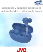 JVC Auriculares Inalámbricos Bluetooth Deportivos | Control Táctil | 3 Modos de Sonido | 24h de Batería | Bluetooth 5.3 | Almohadillas 4 Tallas XL a S | Resistente a Salpicaduras | - HA-Z77t Carga rápida para 85 minutos de reproducción - Con solo 15 minut - details 3