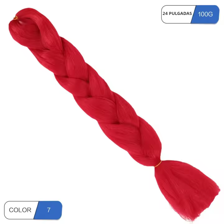 Extensiones De Cabello Sintético Colores Morado Azul 3.53 Oz Paquete Único Para Mujeres Crochet De Colores Para Tejido - 1